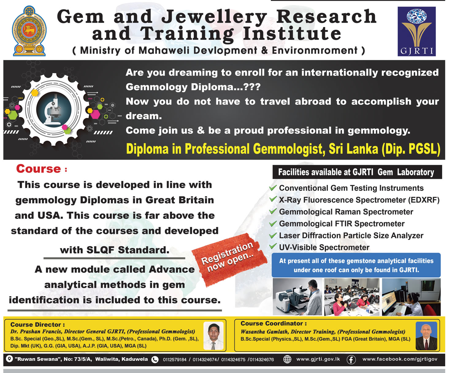 Diploma in Professional Gemmologist - Gem & Jewellery Research & Training Institute